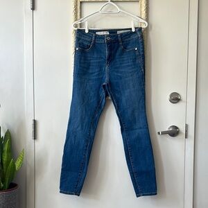 PILCRO AND THE LETTERPRESS | by Anthropologie Blue High Rise Denim Skinny Jeans